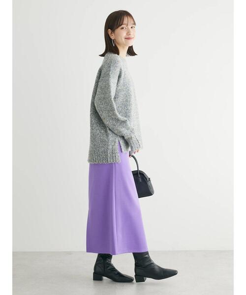 Green　Parks（グリーンパークス）の「ふわふわMixニットプルオーバー（ニット/セーター・レディース・ブラック/ブルー/ピンク/オフホワイト・FREE）」の6枚目の写真