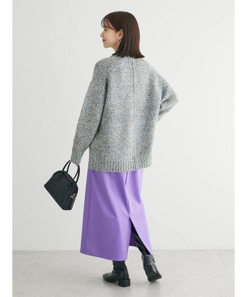 Green　Parks（グリーンパークス）の「ふわふわMixニットプルオーバー（ニット/セーター・レディース・ブラック/ブルー/ピンク/オフホワイト・FREE）」の7枚目の写真