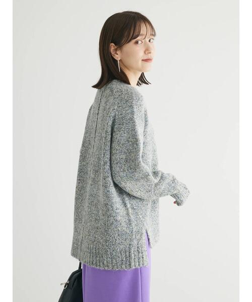 Green　Parks（グリーンパークス）の「ふわふわMixニットプルオーバー（ニット/セーター・レディース・ブラック/ブルー/ピンク/オフホワイト・FREE）」の8枚目の写真