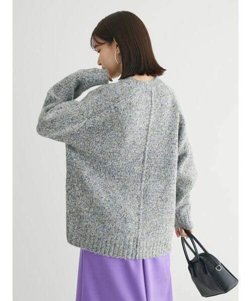 Green　Parks（グリーンパークス）の「ふわふわMixニットプルオーバー（ニット/セーター・レディース・ブラック/ブルー/ピンク/オフホワイト・FREE）」の9枚目の写真