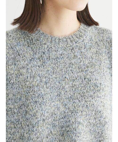 Green　Parks（グリーンパークス）の「ふわふわMixニットプルオーバー（ニット/セーター・レディース・ブラック/ブルー/ピンク/オフホワイト・FREE）」の10枚目の写真