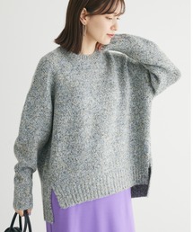 ふわふわMixニットプルオーバー