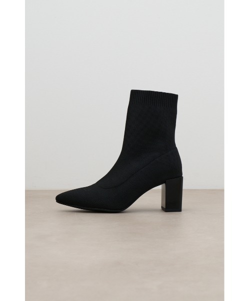 AZUL by moussy(アズールバイマウジー)の「ソックスブーツ(ブーツ・レディース・ブラック・LARGE/SMALL/MEDIUM)」の4枚目の写真