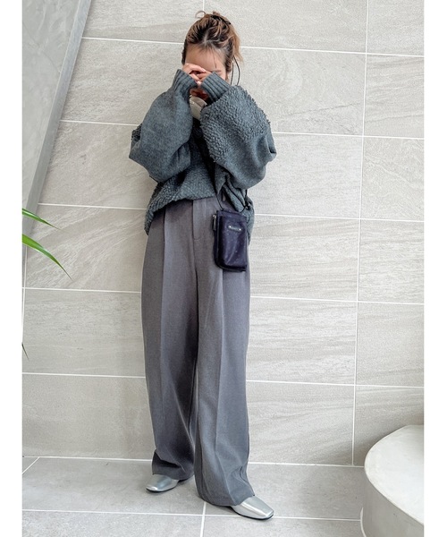 mix pattern knit（ニット/セーター）｜jumelle（ジュメロ）