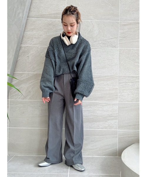 mix pattern knit（ニット/セーター）｜jumelle（ジュメロ）