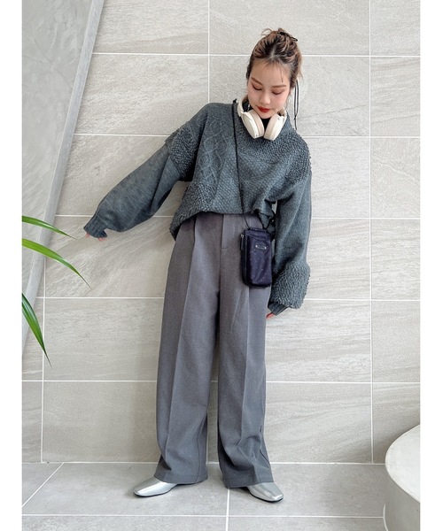 mix pattern knit（ニット/セーター）｜jumelle（ジュメロ）