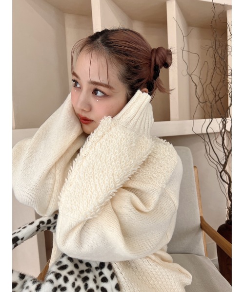 mix pattern knit（ニット/セーター）｜jumelle（ジュメロ）