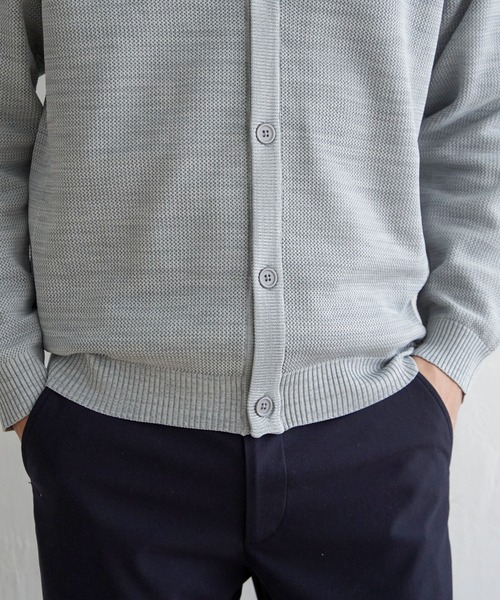 ikka(イッカ)の「【2点セット】GOKU楽ニットカーデインナーセット(ニット/セーター・メンズ・ベージュ/ネイビー/グレー・S/XL/M/L)」の11枚目の写真