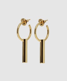 D’HEYGERE ピアス　シルバー D'heygere（ディヘラ）の「Mini Canister Hoops（ピアス（両耳用