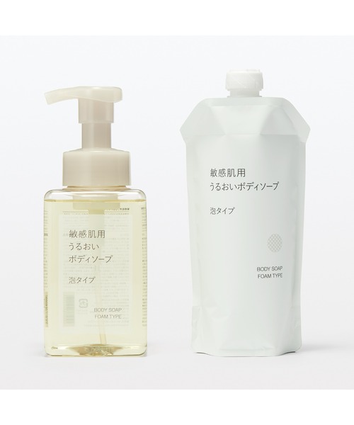 無印良品（ムジルシリョウヒン）の「敏感肌用うるおいボディソープ　泡タイプ（詰替用）　３４０ｍＬ（石鹸/ボディソープ・メンズ・その他・FREE）」の2枚目の写真
