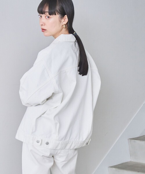 coen（コーエン）の「デニム2ndジャケット（デニムジャケット・レディース・コバルトブルー/ライトブルー/オフホワイト・FREE）」の6枚目の写真