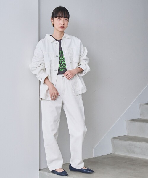 coen（コーエン）の「デニム2ndジャケット（デニムジャケット・レディース・コバルトブルー/ライトブルー/オフホワイト・FREE）」の13枚目の写真