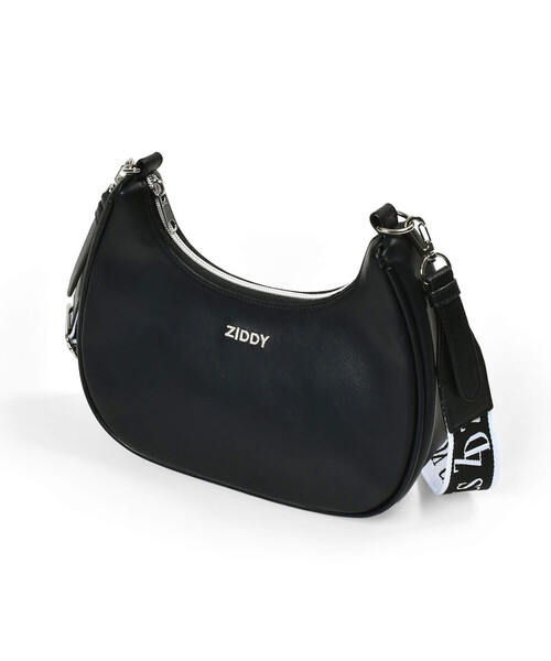 ZIDDY（ジディ）の「【 ニコ☆プチ 掲載 】ハーフムーンショルダーバッグ（ショルダーバッグ・キッズ・グレー/ブラック・FREE）」の3枚目の写真