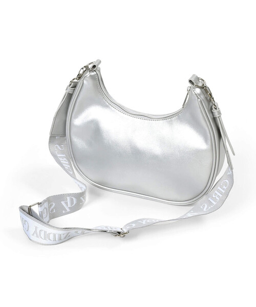 ZIDDY（ジディ）の「【 ニコ☆プチ 掲載 】ハーフムーンショルダーバッグ（ショルダーバッグ・キッズ・グレー/ブラック・FREE）」の12枚目の写真