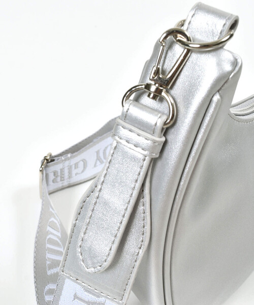 ZIDDY（ジディ）の「【 ニコ☆プチ 掲載 】ハーフムーンショルダーバッグ（ショルダーバッグ・キッズ・グレー/ブラック・FREE）」の16枚目の写真