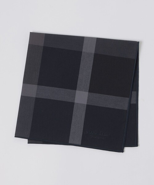 BLACK LABEL CRESTBRIDGE（ブラックレーベル・クレストブリッジ）の「クレストブリッジチェックハンカチーフ（ハンカチ/ハンドタオル・メンズ・ブラック/ベージュ系その他6/ネイビー/ベージュ系その他3/レッド系その他2・FREE）」の4枚目の写真