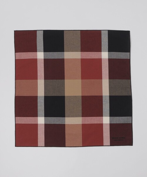 BLACK LABEL CRESTBRIDGE（ブラックレーベル・クレストブリッジ）の「クレストブリッジチェックハンカチーフ（ハンカチ/ハンドタオル・メンズ・ブラック/ベージュ系その他6/ネイビー/ベージュ系その他3/レッド系その他2・FREE）」の9枚目の写真