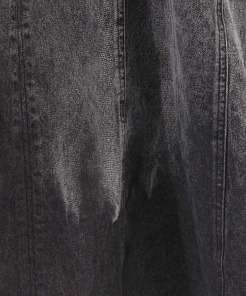 PAGEBOY(ページボーイ)の「サイドZIPデニムワンピース(ワンピース・レディース・ブラック/ブルー/ブラック系1・FREE)」の7枚目の写真