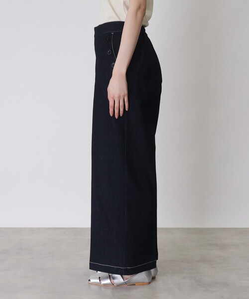 THE SHOP TK （ザ ショップ ティーケー ）の「◆デニムステッチマリンパンツ【洗濯機OK】（デニムパンツ・レディース・ネイビー/ベージュ/カーキ・11/12/13/14）」の12枚目の写真