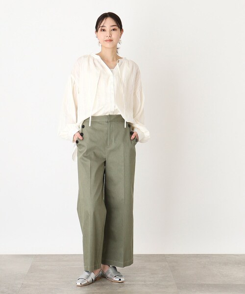 THE SHOP TK （ザ ショップ ティーケー ）の「◆デニムステッチマリンパンツ【洗濯機OK】（デニムパンツ・レディース・ネイビー/ベージュ/カーキ・11/12/13/14）」の18枚目の写真