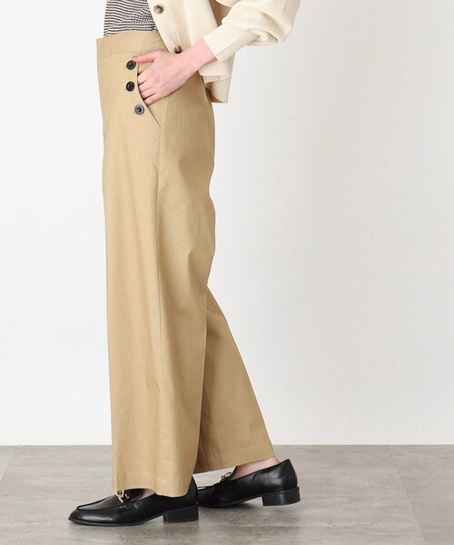 THE SHOP TK （ザ ショップ ティーケー ）の「◆デニムステッチマリンパンツ【洗濯機OK】（デニムパンツ・レディース・ネイビー/ベージュ/カーキ・11/12/13/14）」の20枚目の写真