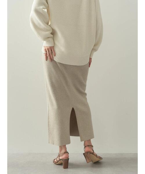 AMERICAN HOLIC（アメリカンホリック）の「総針ニットタイトスカート（スカート・レディース・ベージュ系その他2/ブラック・S/L/M）」の11枚目の写真