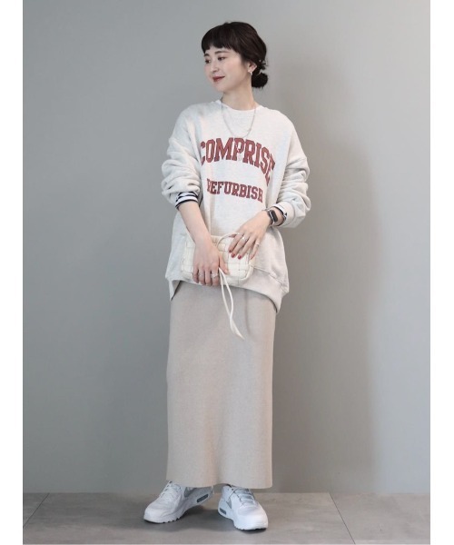 AMERICAN HOLIC（アメリカンホリック）の「総針ニットタイトスカート（スカート・レディース・ベージュ系その他2/ブラック・S/L/M）」の3枚目の写真