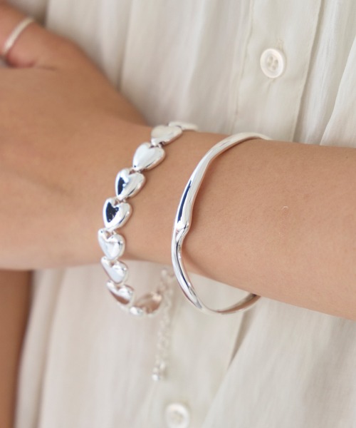 LAVEANGE（ラビアンジェ）の「ハートブレスレット（ブレスレット・レディース・シルバー・F）」の6枚目の写真