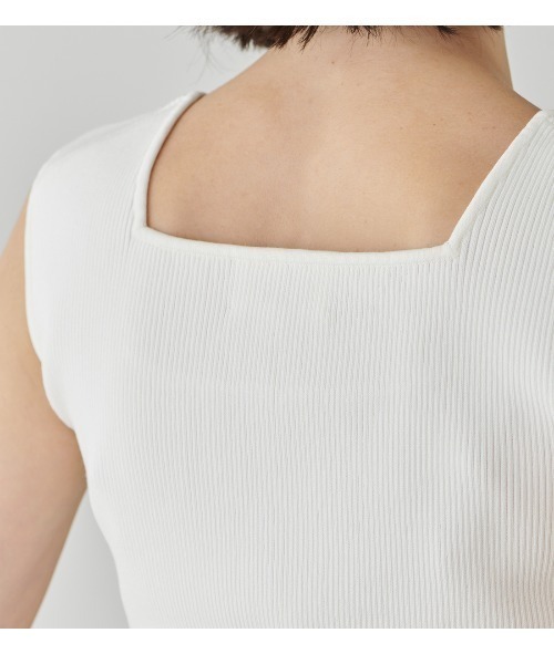 LE GLAZIK(ルグラジック)の「LE GLAZIK/ル グラジック スリーブレスニット SLEEVELESS KNIT LG-D0091 CPR(ニット/セーター・レディース・ブラック/オフホワイト/ライム・36)」の4枚目の写真