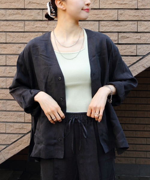LE GLAZIK(ルグラジック)の「LE GLAZIK/ル グラジック スリーブレスニット SLEEVELESS KNIT LG-D0091 CPR(ニット/セーター・レディース・ブラック/オフホワイト/ライム・36)」の11枚目の写真