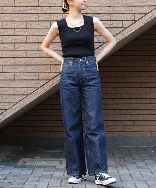 LE GLAZIK(ルグラジック)の「LE GLAZIK/ル グラジック スリーブレスニット SLEEVELESS KNIT LG-D0091 CPR(ニット/セーター・レディース・ブラック/オフホワイト/ライム・36)」の16枚目の写真