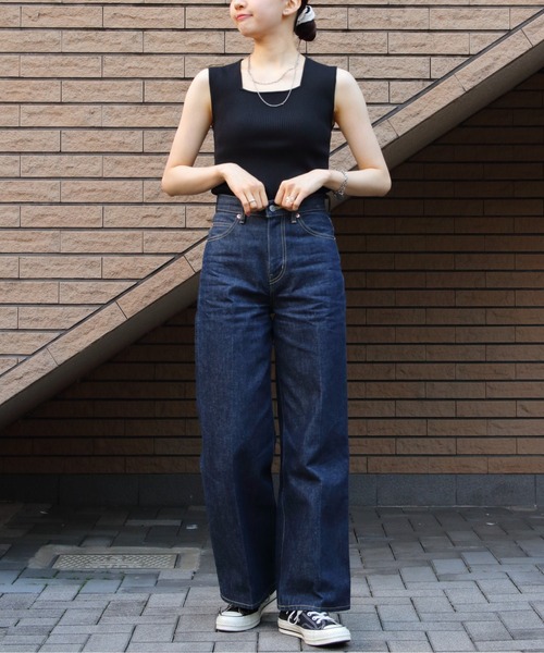 LE GLAZIK(ルグラジック)の「LE GLAZIK/ル グラジック スリーブレスニット SLEEVELESS KNIT LG-D0091 CPR(ニット/セーター・レディース・ブラック/オフホワイト/ライム・36)」の17枚目の写真