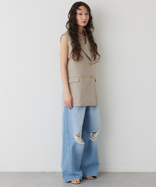 THE PAUSE（ザ ポーズ）の「【THE PAUSE】タックデニムパンツ（デニムパンツ・レディース・ブルー/ブラック・36/38）」の22枚目の写真