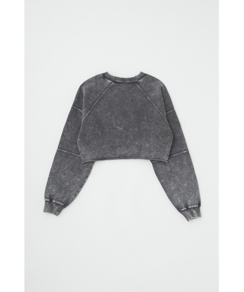 MOUSSY(マウジー)の「GARMENT DYE CUT OFF プルオーバー(スウェット・レディース・ライトブラック/ネイビー/ライトグレー・FREE)」の18枚目の写真