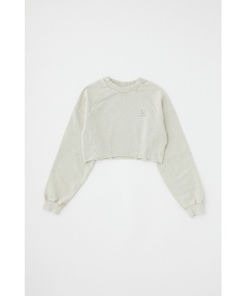 MOUSSY(マウジー)の「GARMENT DYE CUT OFF プルオーバー(スウェット・レディース・ライトブラック/ネイビー/ライトグレー・FREE)」の19枚目の写真