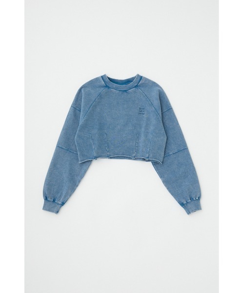 MOUSSY(マウジー)の「GARMENT DYE CUT OFF プルオーバー(スウェット・レディース・ライトブラック/ネイビー/ライトグレー・FREE)」の20枚目の写真