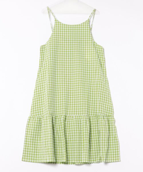 MERLOT（メルロー）の「ギンガムチェックキャミワンピース（ワンピース・レディース・グリーン/ピンク/ブラック・FREE）」の10枚目の写真