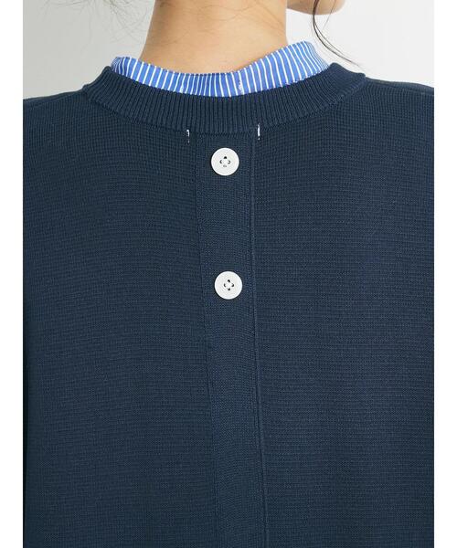 CRAFT STANDARD BOUTIQUE(クラフトスタンダードブティック)の「【洗える】ニットベスト+シャツワンピース-SET(シャツワンピース・レディース・ブラック/ネイビー・FREE)」の12枚目の写真