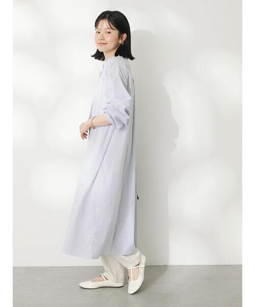 CRAFT STANDARD BOUTIQUE(クラフトスタンダードブティック)の「【洗える】ニットベスト+シャツワンピース-SET(シャツワンピース・レディース・ブラック/ネイビー・FREE)」の20枚目の写真
