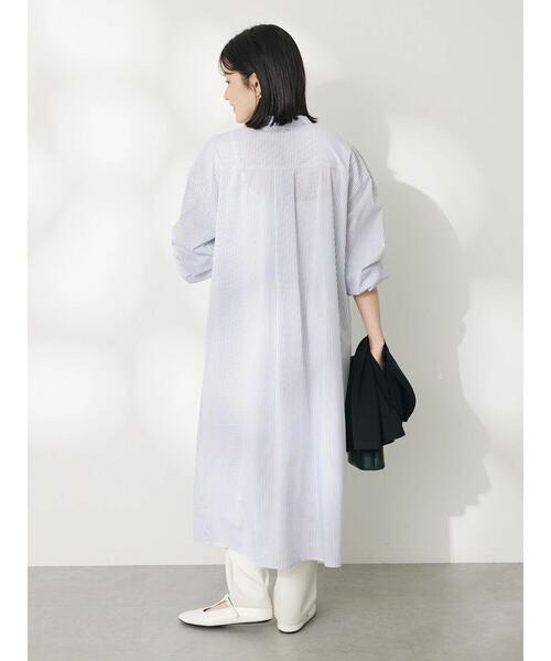 CRAFT STANDARD BOUTIQUE(クラフトスタンダードブティック)の「【洗える】ニットベスト+シャツワンピース-SET(シャツワンピース・レディース・ブラック/ネイビー・FREE)」の21枚目の写真