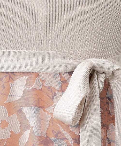 index（インデックス）の「◆≪美人百花掲載≫ リブニット×シアーフラワーワンピース【抗ピル/洗濯機洗い可】（ワンピース・レディース・チャコール/ベージュ系その他7/ネイビー系4・40/38/42/36）」の17枚目の写真