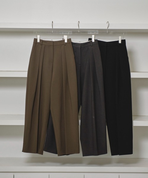 Bonding Wide Trousers チャコールグレー 38 最終値下げ 楽天市場】【（即納）ブラック36・38/チャコールグレー38