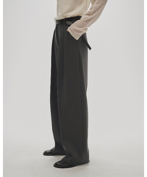 TODAYFUL（トゥデイフル）の「Bonding Wide Trousers（その他パンツ・レディース・チャコールグレー/モスグリーン/ブラック・36inch/38inch）」の5枚目の写真