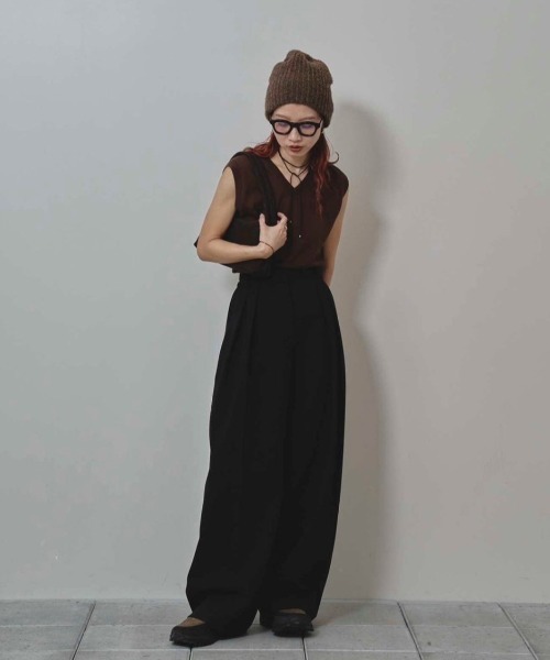 Bonding Wide Trousers（その他パンツ）｜TODAYFUL（トゥデイフル）の