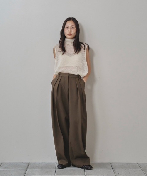 Bonding Wide Trousers（その他パンツ）｜TODAYFUL（トゥデイ