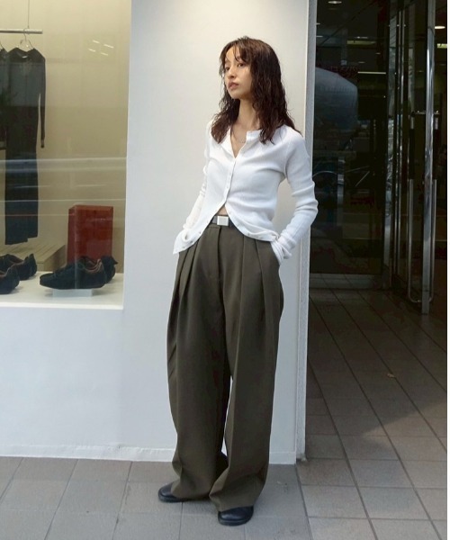 【新品】todayful Bonding Wide Trousers