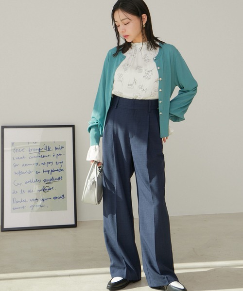 VIS（ビス）の「【UVケア】色々釦カーディガン（カーディガン/ボレロ・レディース・グリーン系その他/ブラウン/ブラック/ホワイト系その他5・FREE）」の7枚目の写真