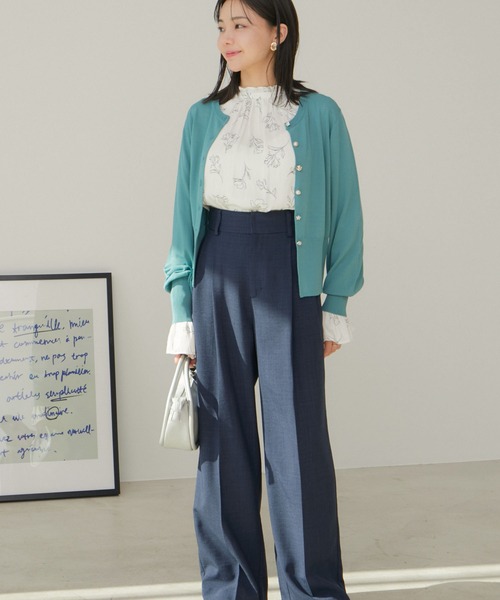 VIS（ビス）の「【UVケア】色々釦カーディガン（カーディガン/ボレロ・レディース・グリーン系その他/ブラウン/ブラック/ホワイト系その他5・FREE）」の8枚目の写真