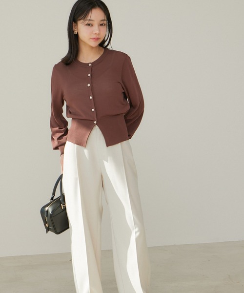 VIS（ビス）の「【UVケア】色々釦カーディガン（カーディガン/ボレロ・レディース・グリーン系その他/ブラウン/ブラック/ホワイト系その他5・FREE）」の15枚目の写真