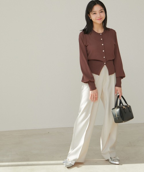 VIS（ビス）の「【UVケア】色々釦カーディガン（カーディガン/ボレロ・レディース・グリーン系その他/ブラウン/ブラック/ホワイト系その他5・FREE）」の16枚目の写真